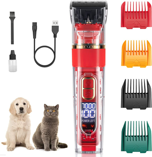 Professional Dog Grooming Clipper-Red